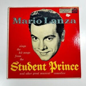 Mario Lanza The Student Prince Vinyl LP RCA Victor LM-1837 Red Seal 1954